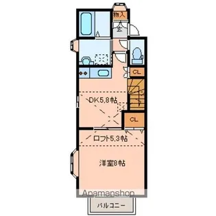 アヴァンセ岩切壱番館【2階】の間取り