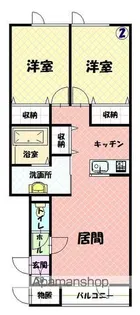 ヴェールクラルテB【202号室】の間取り