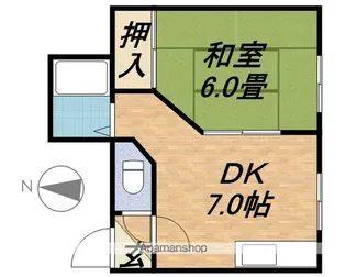 第2いろはマンション【2階】の間取り