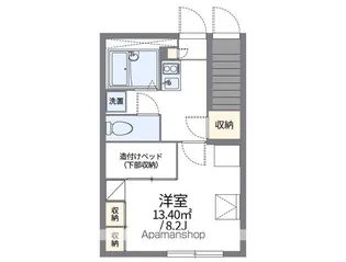レオパレス山花【103号室】の間取り
