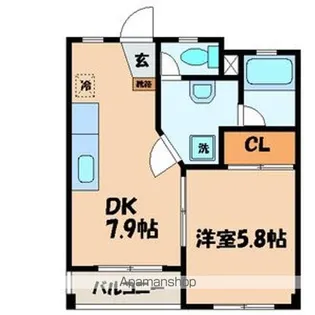 ワンピース【202号室号室】の間取り