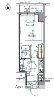 SHOKEN RESIDENCE早稲田【7階】の間取り