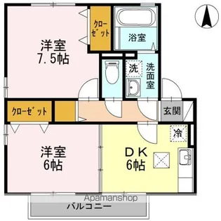リビングタウン古川西 A棟【1階】の間取り