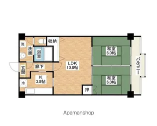 ももちゃんヒルズ和泉【1103号室】の間取り