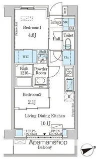 インスタイルレジデンス本駒込【5階】の間取り