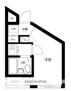スカイコート新宿第3【2階】の間取り