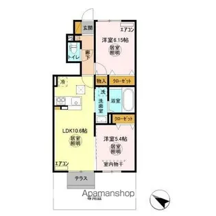 エバーハウス【1階】の間取り