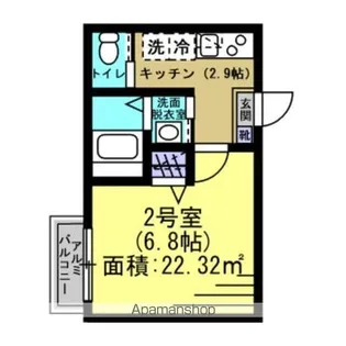ドムス八千代【2階】の間取り