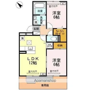コンフォール・カメリア【1階】の間取り