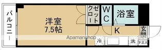 アタゴドミトリーみずほ台【206号室】の間取り