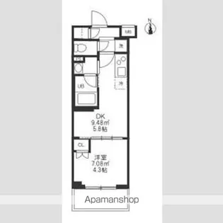 ハーモニーレジデンス蒲田アートヴィラ【2階】の間取り