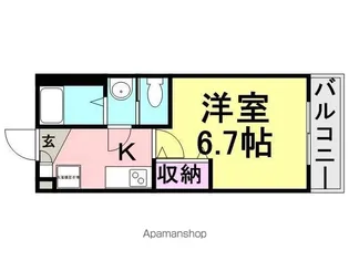 モダンラフォンテ尼崎【302号室】の間取り