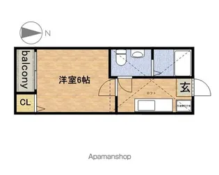 コーポすずな【2階】の間取り