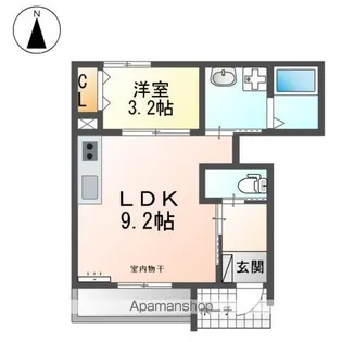 コンフォートMILTY【1階】の間取り