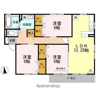 グレース桑原・【2階】の間取り