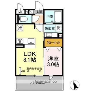 CASTILLO(カスティーヨ)【2階】の間取り