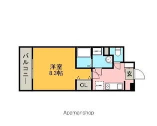 CASTLE伊都【502号室号室】の間取り