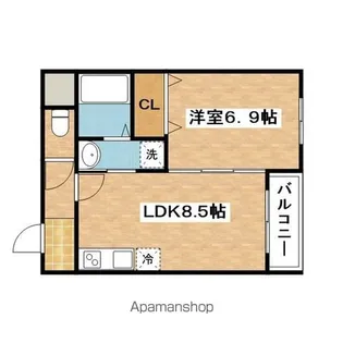 プレアデス千里山田【5階】の間取り