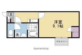 レオネクストシャルム桃山【102号室】の間取り