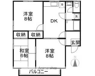 クレスト小林C棟【1階】の間取り