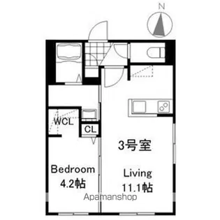 仮)プレスタ発寒5ー8MS【403号室】の間取り