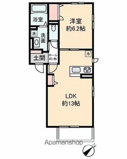 TARO’S TERRACE【202号室】の間取り