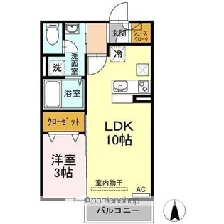 クリエ ガーデン【1階】の間取り