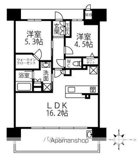 プレサンスロジェ森ノ宮【1002号室】の間取り