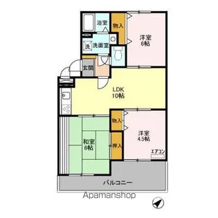サニーハイツ【2階】の間取り
