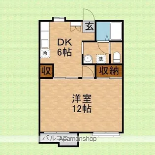 アップルパイⅢ【2階】の間取り