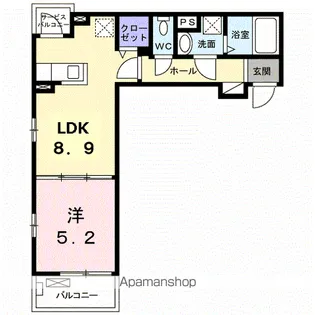 メゾン・ド・アベニール Ⅲ【2階】の間取り