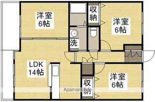 アークハイツ鹿田【1101号室】の間取り