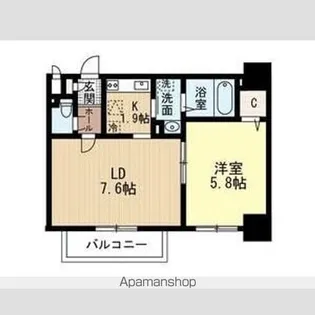 LEVANTE元町【8階】の間取り