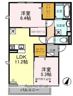本根通【3階】の間取り