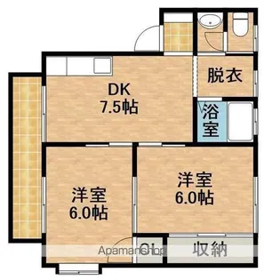 コーポ若葉Ⅱ【3階】の間取り