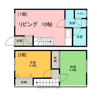 アメニティ清水【105号室】の間取り
