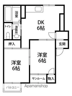 プレイング琴【102号室】の間取り