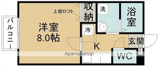 ピースフル百合【202号室】の間取り