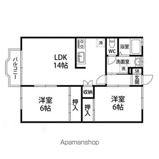 コーポトマト3【202号室】の間取り