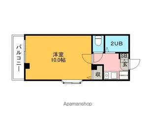 サザンハイツ2番館【1階】の間取り