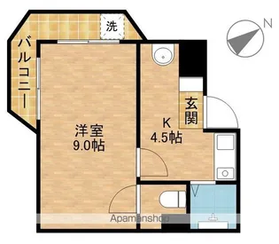ライフ第3マンション細江【201号室】の間取り