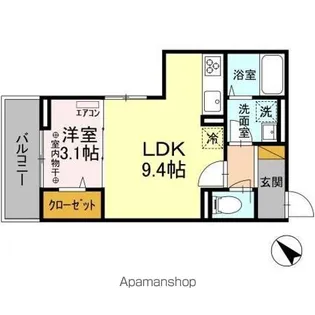 千葉県市川市末広2丁目【アパート】の間取り