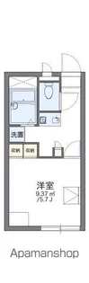 レオパレスアンジェリークⅢ【1階】の間取り