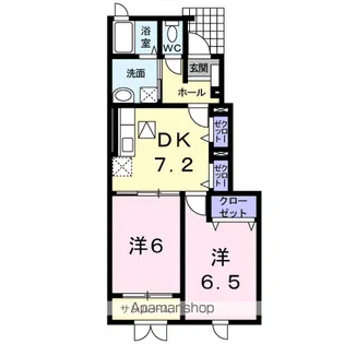 ヴォイレガラーレⅡ【1階】の間取り