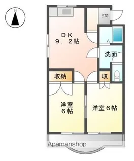 シャトルウィング【2階】の間取り