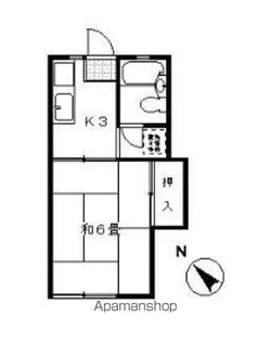 コーポホワイトコスモス【1階】の間取り