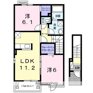 ユニゾン・M【2階】の間取り