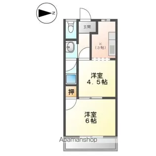 アーバンハウスTAKADA【203号室】の間取り