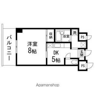 YSKコーポ卸町【715号室】の間取り