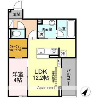 D CREST新川S【3階】の間取り
